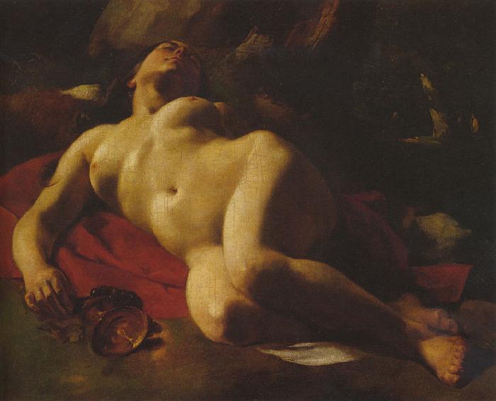 Gustave Courbet La Bacchante oil painting image